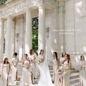 Birdy Grey Mia Convertible Dress Neutral Champagne Shiny Satin